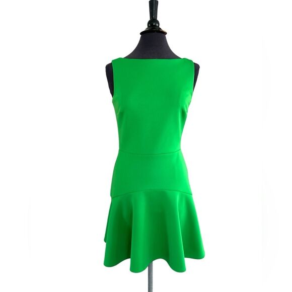 Alexia Admor Yvette Dripped Waist Dress Size S Green - Picture 4 of 8